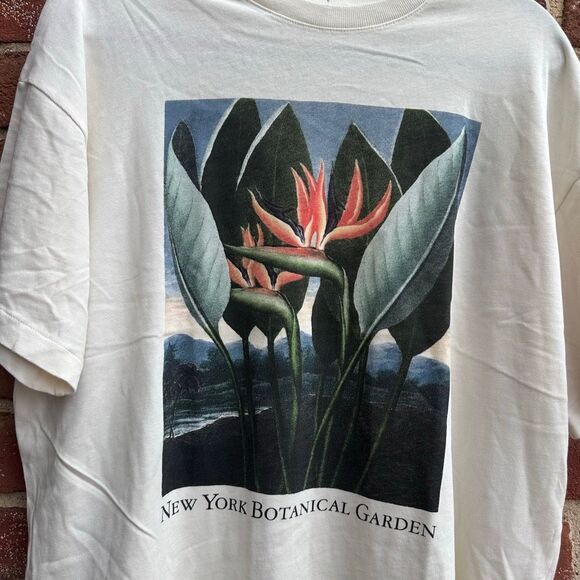 Madewell x New York Botanical Garden Graphic Tee White Cotton Size XS NEW - Picture 6 of 8